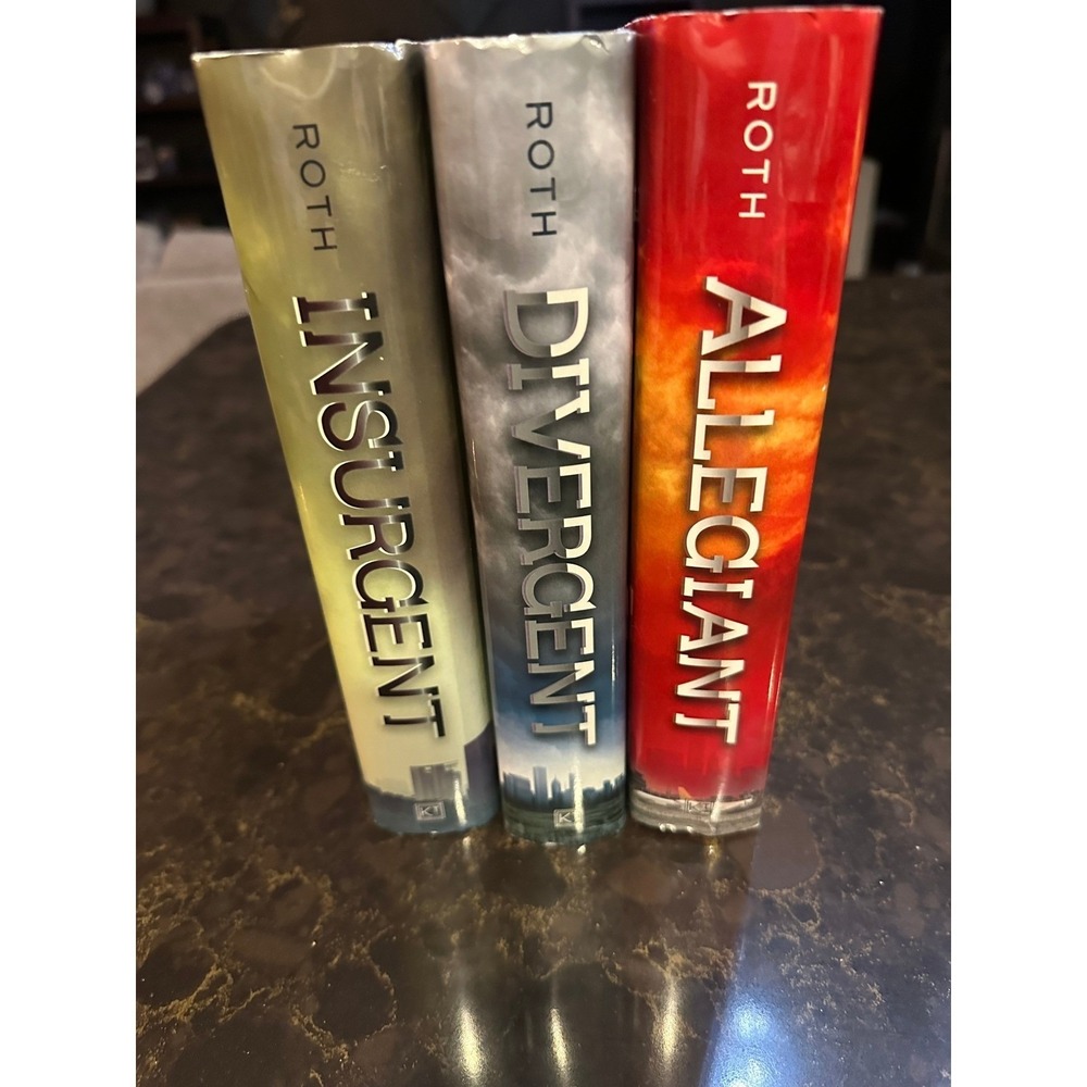 Divergent Series Books 1 2 3 Insurgent Allegiant Veronica Roth Hardcover Set
